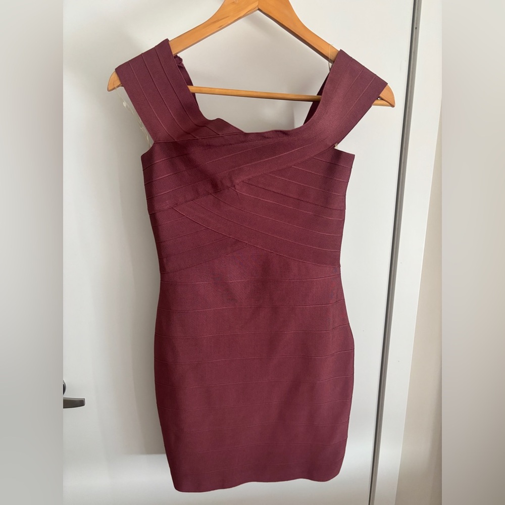 Pink Off Shoulder Cocktail Dress - Picture 2 of 6